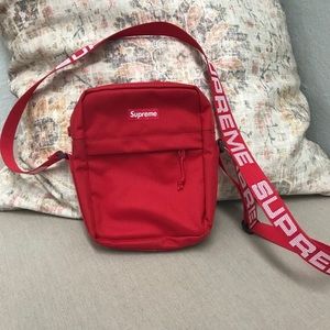 Supreme Red Shoulder Side Bag